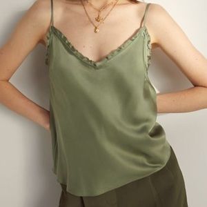 NWOT Aritzia Wilfred Ruffle Camisole